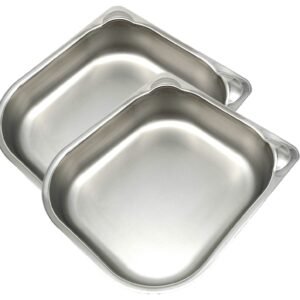 Stainless Steel Bowl Inserts for One and Two Meal Automatic Feeders, Pack of 2