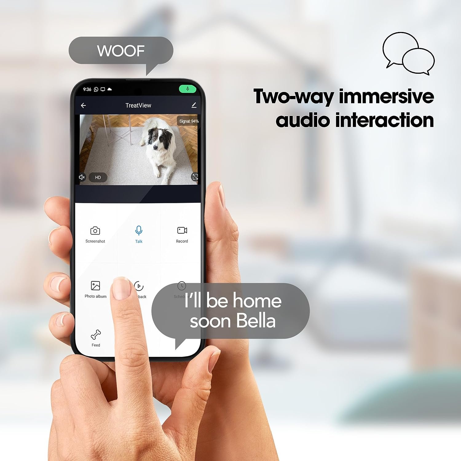 Closer Pets TreatView Pet Camera with Treat Dispenser