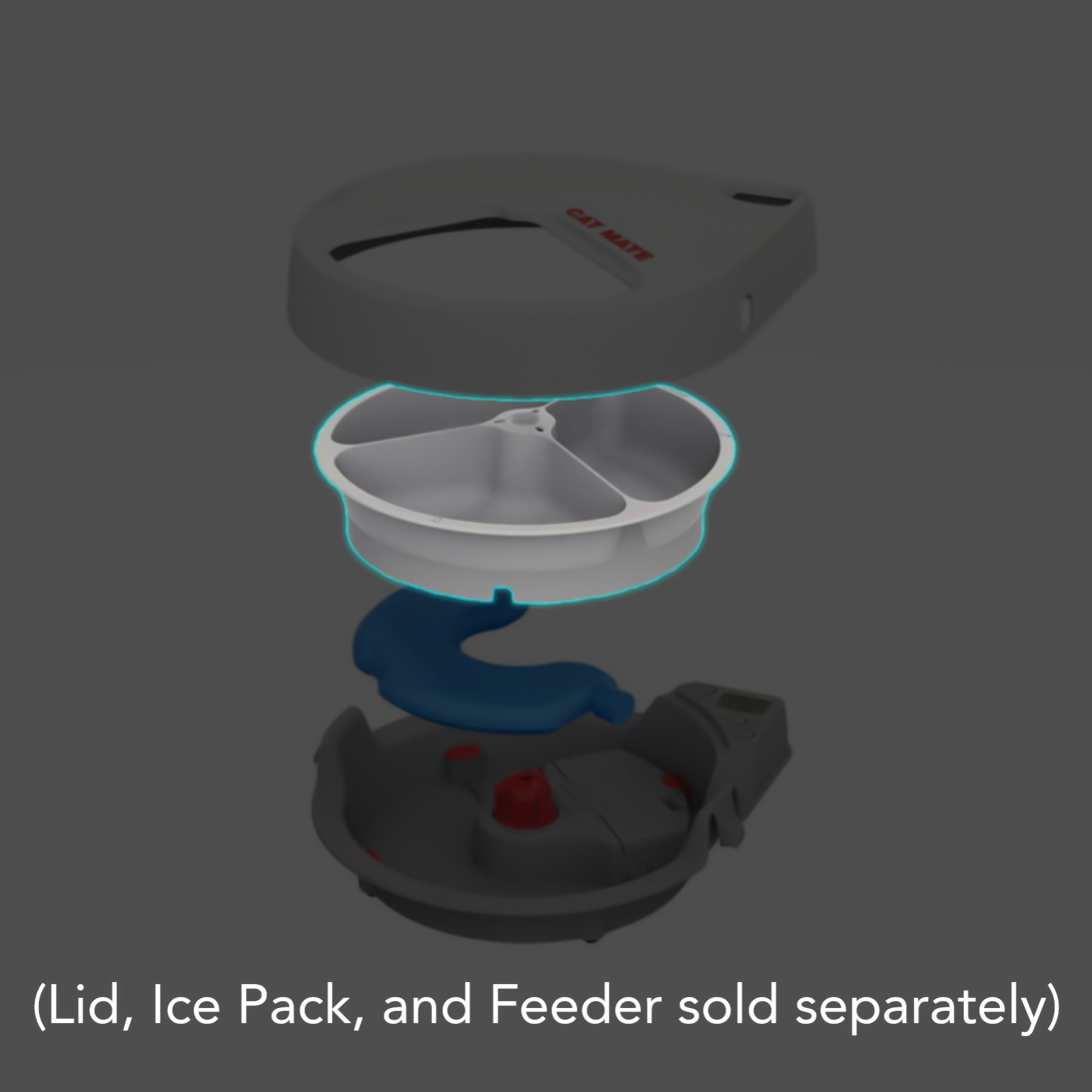 Replacement Bowl for Three Meal Automatic Pet Feeder