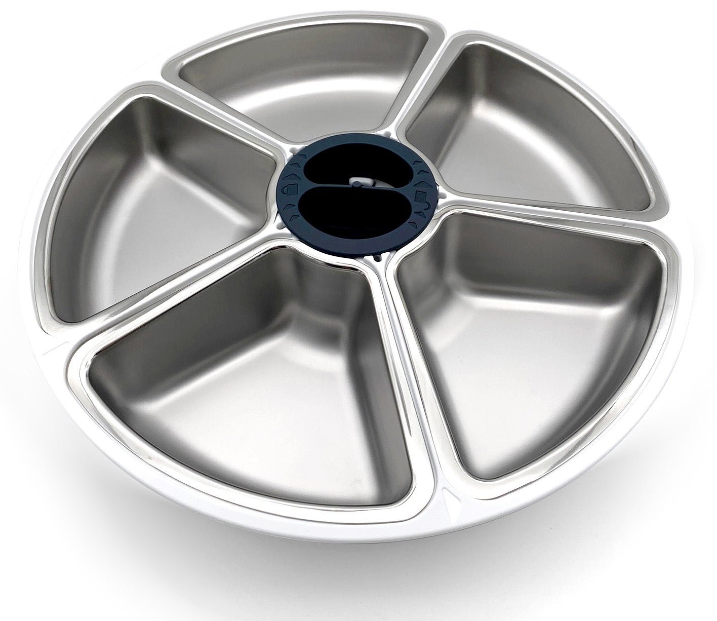 Stainless Steel Bowl Inserts for Five Meal Automatic Pet Feeder, Pack of 5