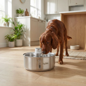 Dog Mate 8 Liter Stainless Steel Cordless Pet Water Fountain